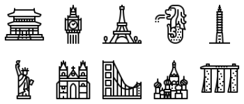 Landmark icon pack
