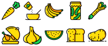 Gastronomy icon pack