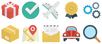 Basic Flat Icons gói biểu tượng