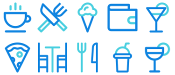 Restaurant icon pack