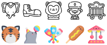 Circus icon pack