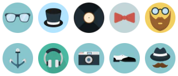 Hipster icon pack