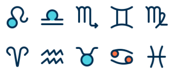 Astrology icon pack