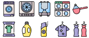 Laundry icon pack