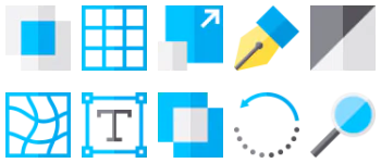 Vector editing tools icon pack