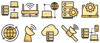 Network and Database pacote de ícones