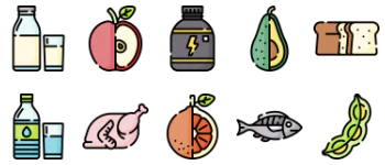 Nutrition icon pack