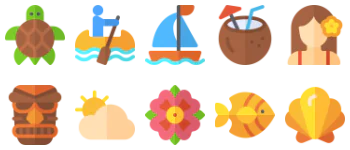 Hawaii icon pack