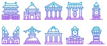 Landmark icon pack