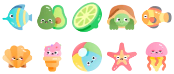 Tropical icon pack