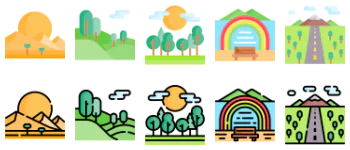 Landscape icon pack