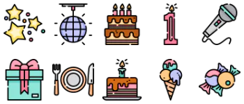 Birthday icon pack