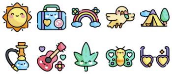 Hippies icon pack