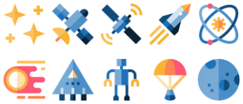 Universe elements icon pack
