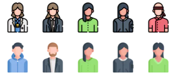 Avatars icon pack