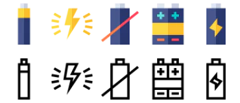 Battery icon pack