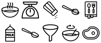Cooking Instructions Icon-Paket