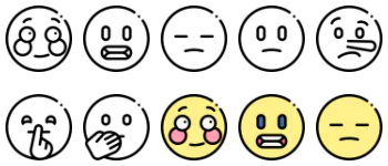 Emojis icon pack