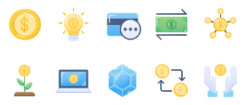 Fintech icon pack