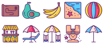 Tropical icon pack