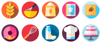 Bakery icon pack