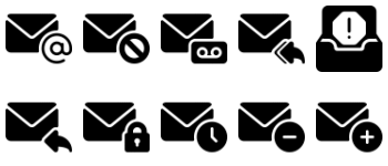 Email Actions icon pack