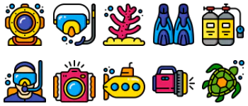 Diving Icon-Paket