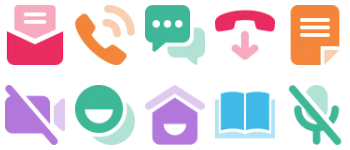 Communication tools icon pack