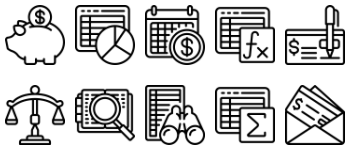 Accounting icon pack