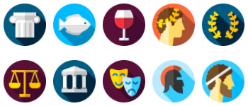 Ancient greece icon pack