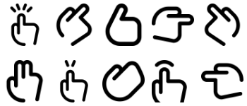 Hands & Gestures icon pack