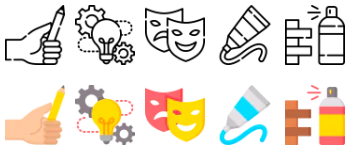 General arts icon pack