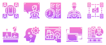 Work from home icon pack