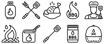 barbeque icon pack