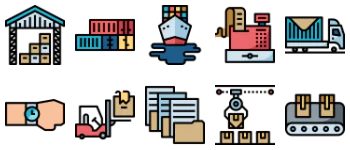 Logistics icon pack