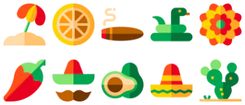 Mexico icon pack