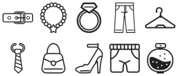 Fashion and boutique icon pack