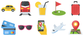 Travel and places icon pack