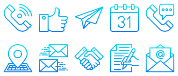 Contact us icon pack