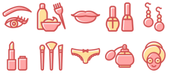 Women and Beauty Set icon pack