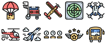 Aviation icon pack
