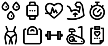 Fitness icon pack