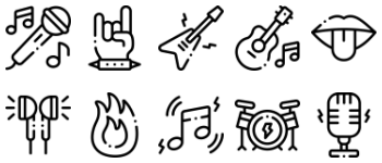 Rock and Roll icon pack