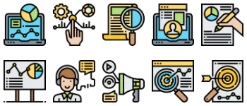 Content Marketing Icon-Paket