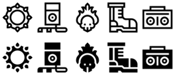 Rock and Roll icon pack