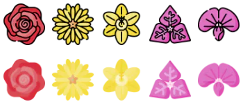 Flowers icon pack