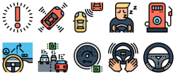 Intelligence automotive 아이콘 팩
