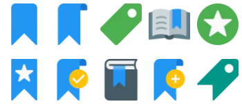 Bookmarks and Tags icon pack