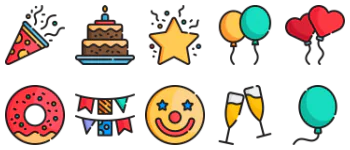 Celebrations icon pack