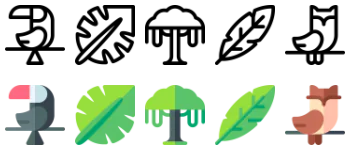 Rainforest 아이콘 팩